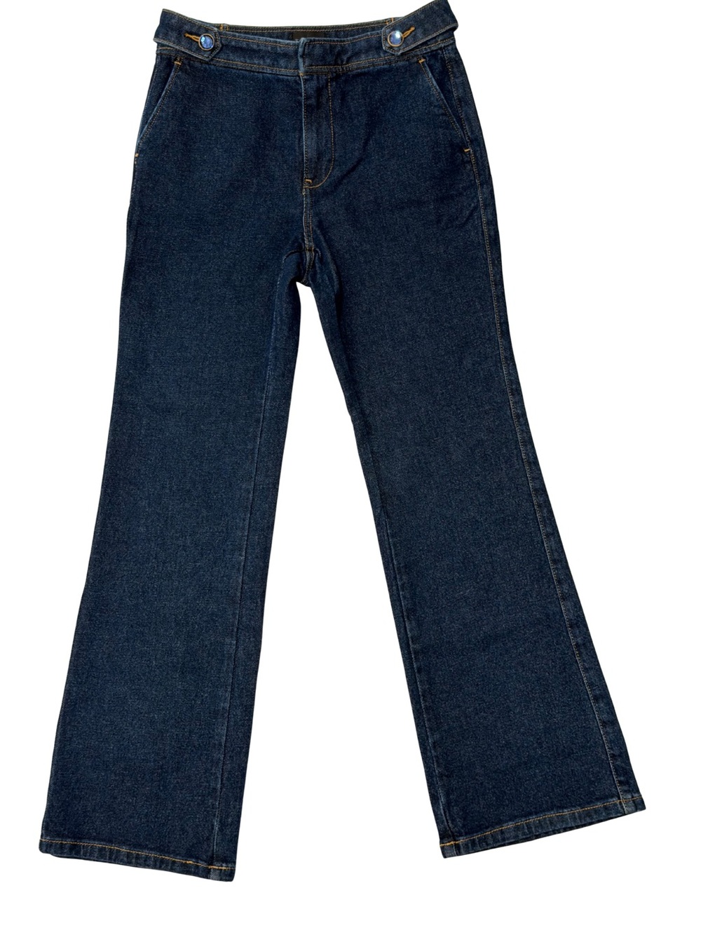 Talbots Classic Dark Blue Women's Flared Jeans size 2P